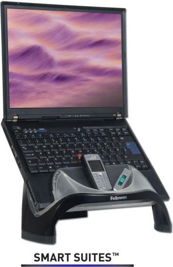 Mbajtëse laptopi Fellowes Smart Suites, me 4 porta USB, rregullim lartësie, e zezë