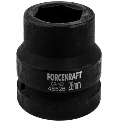Ударна наставка Forcekraft, 26mm, 1", 6-аголна