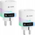 Prizë e zgjuar Meross Smart Wi-Fi Plug Matter, matës energjie, set me 2 copë, e bardhë
