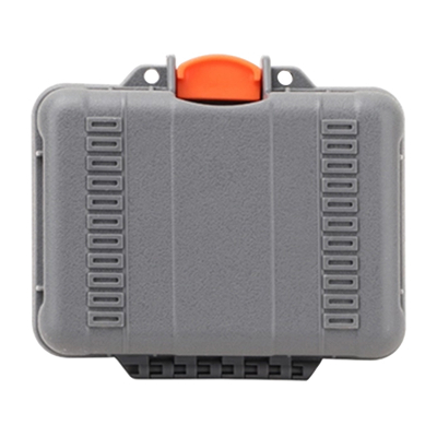 Kuti transporti Sunnylife AQX-18 për Osmo Action 3/4/5 Pro, plastike e fortë, rezistente ndaj goditjeve, gri portokalli