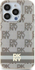 Маска за телефон DKNY DKHMP14SHCPTSE, iPhone 14 15 13 6.1", MagSafe, беж
