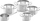 Set tenxhere OPC 2 Fissler, 5 copë, të argjendta