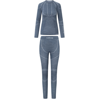 Set termoaktiv Viking Prima Pro Merino W 500/22/5757/08, për femra, gri