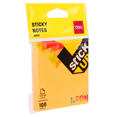 Postit DELI 75x75 100fl neon a02302 1/12