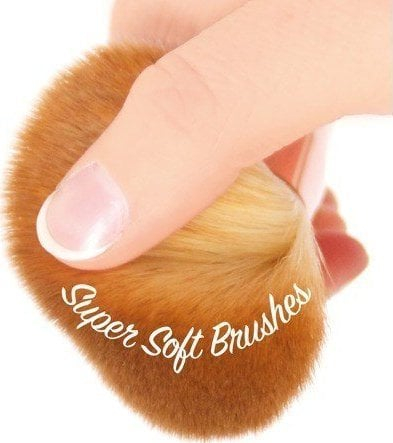 Set furçash grimi Rio Professional The Make-Up Artists, 10 copë, sintetike, të zeza