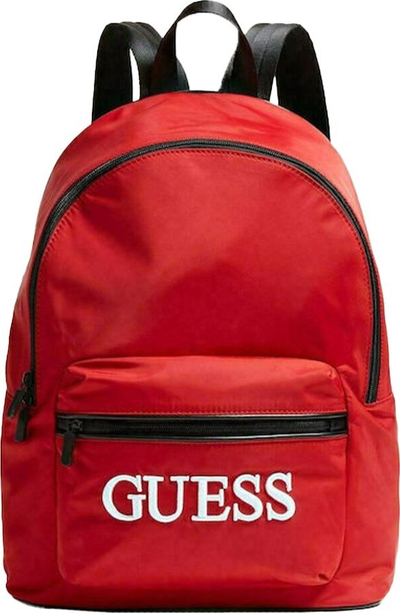 Çantë shpine Guess Quatro, tekstil, për burra, e kuqe