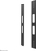 Set zgjatues VESA Neomounts AWL-250BL18, për TV, i zi