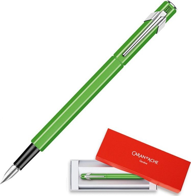 Stilolaps Caran d'Ache 849 Fluo Line, M, i gjelbër