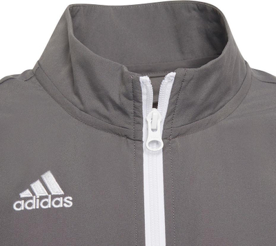 Xhaketë sportive fëmijësh Adidas Entrada 22 Jr H57539, poliester, AEROREADY, gri