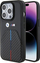 Kapotë telefoni BMW Stamped Tricolour Stripe për iPhone 15 Pro 6.1", mbrojtëse, e zezë