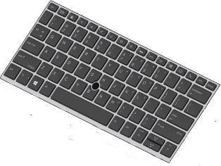 Tastierë për laptop HP Point Stick L13698-051, gjuhë frënge, e zezë