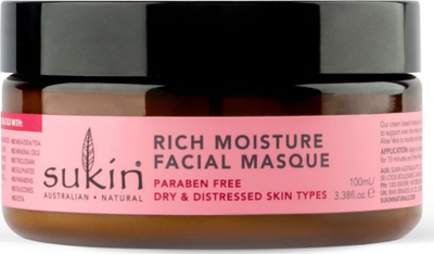 Maskë fytyre Sukin Rosehip, për lagie të lëkurës, 100 ml