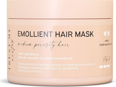 Maskë flokësh Trust Emollient Hair Mask, për flokë me porozitet mesatar, 150g