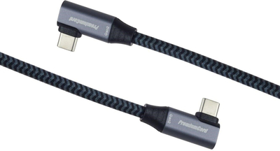 Kabllo USB C PremiumCord, USB 3.2 Gen 2x2, 100W 5A, 3m, e zezë