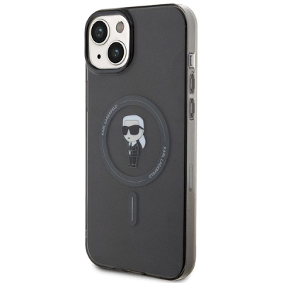 Mbulesë telefoni Karl Lagerfeld KLHMP15MHFCKNOK, iPhone 15 Plus 6.7", MagSafe, e zezë