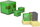 Lodër set Minecraft Redstone Charged Sticky Piston Trap, figurë aksesorë, jeshile