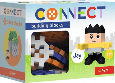 Lojë konstruktore Trefl Connect Pocket 30 Boy Jay, 35 copa, shumëngjyrëshe