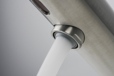Rubinet lavamani Deante BQR F28V, me sensor, inox, në këmbë