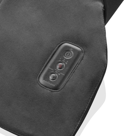 Jastëk elektrik ngrohës Medisana OL 150, për shpatulla dhe shpinqe, me power bank, i zi