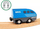 Lodër tren Brio World Pull Back Train, pa bateri, me magnet, blu
