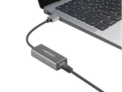 Kartë rrjeti Natec Cricket, USB-A, 1GB/s, e hirtë