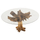 Tavolinë Roots rrënjë teak-xham 150×150×80 cm (HM9395)
