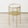 Tavolinë anësore Lobo Metal Table, 33 x 55.5 cm, ngjyrë ari