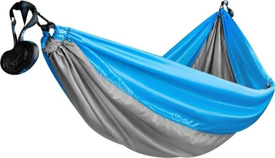 Hamaka Spokey Air Rocker, deri 100 kg, palosëse, gri blu