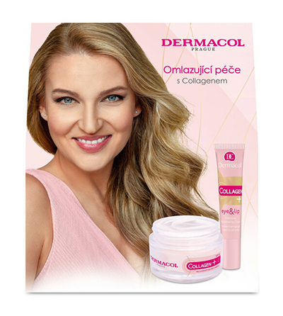 Set Dermacol Collagen Plus II Krem dite 50 ml + Krem për sy dhe buzë 15 ml