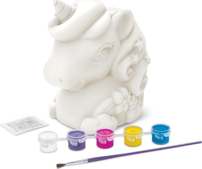 Set punëdore 4M Unicorn Piggy Bank, qymezë unikorni, shumëngjyrëshe