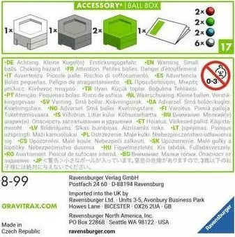 Set aksesorësh loje Ravensburger Gravitrax Box GXP-884301, 24 toptha, 4 kuti për me i rujt, shumëngjyrësh
