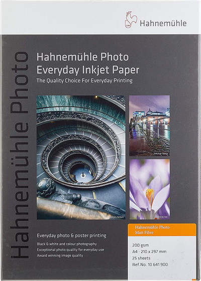 Letër fotografike Hahnemühle për printer A4, 25 fletë