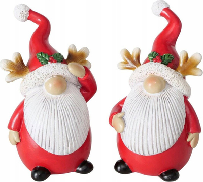 Figurinë zbukuruese Kaemingk Chubby Gnome Lumpi, e gjatë 10.5 cm, polyresin, me shumë ngjyra