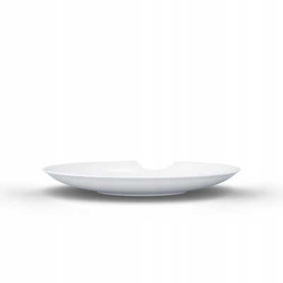 Pjata të thella TASSEN Deep Plates with Bite Mark, set 2 copë, porcelan, të bardha