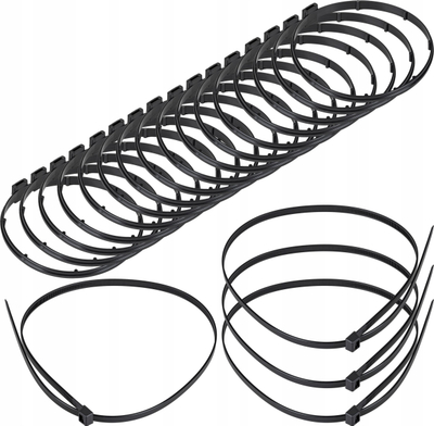 Kapsa kabllosh SpiroFlex SX PPJ OBD4, plastike PP, set shumëcopësh, e zezë
