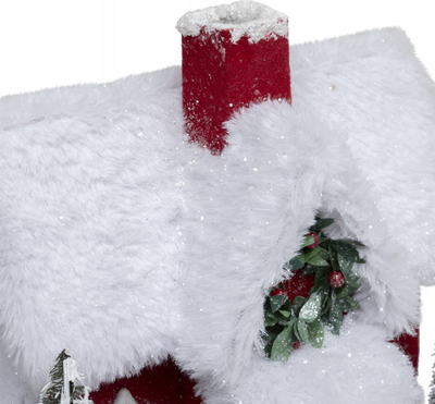 Dekoratë shtëpia e Babagjyshit Feeric Christmas, 25.5 cm, e kuqe