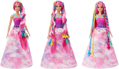 Kukull Barbie Fantasy Hair JCW55, aksesorë flokësh, shumëngjyrëshe