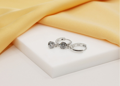 Vathё Brilio Silver Hoops EA640W
