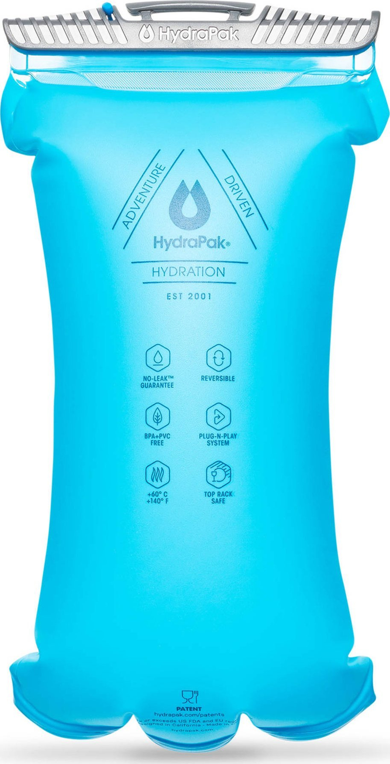 Rezervuar uji për hidratim HydraPak Velocity 2L, Tritan, malibu blu