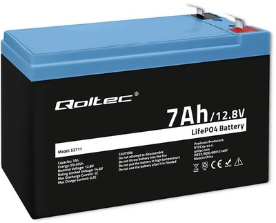 Bateri LiFePO4 PowerPlant NV822560, 12.8V, 7Ah