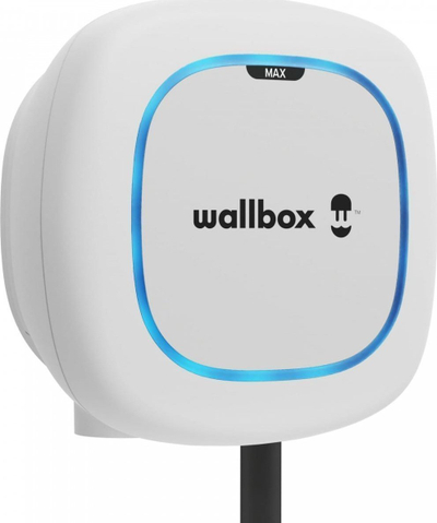 Karikues muri për makina elektrike Wallbox Pulsar Max, 22 kW, kabëll 5 m, i bardhë