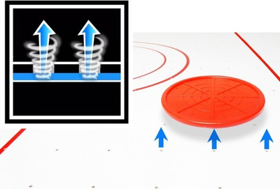Tavolinë air hockey Garlando Zodiac, për lojë për qejf, me pamje moderne