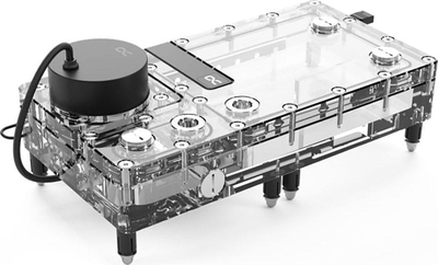 Rezervuar ftohës uji Alphacool Core Flat 240 me pompë VPP, RGB, i tejdukshëm