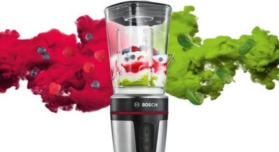 Blender tryeze Bosch MMBM7G3M, 0.6L, 350W, çelik inox argjendtë me të zi