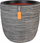 Vazo dekorative Capi Europe Ball Planter Rib NL 43x41, për mrena dhe jashtë, anthracite e zezë