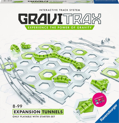Lodër zgjerim pistash Ravensburger GraviTrax Tunnel Expansion, set ndërtimi, 8+ vjeç, bardhë jeshile