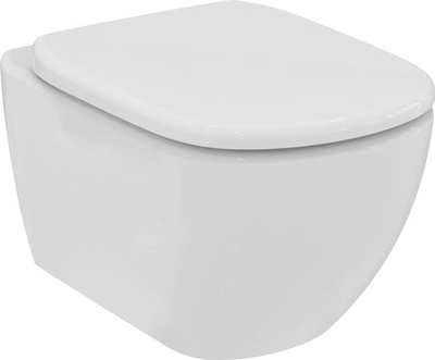 WC mur në mur Ideal Standard Tesi T536101, RimLS+, SoftClose, e bardhë