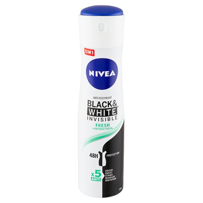 Deodorant Nivea B & W Invisible Fresh Antibacterial, 150ml