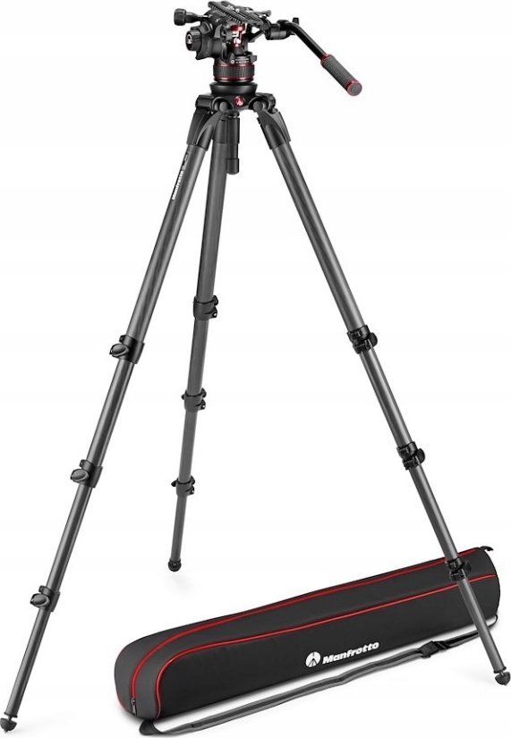 Tripod për kamera Manfrotto MVK612CTALL, komplet me kokë 612, me çantë, i zi