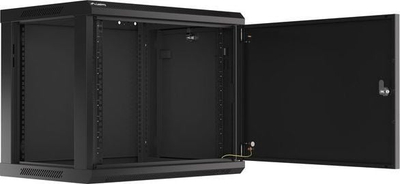 Kabinet rrjeti për mur Lanberg WF01-6409-00B, 19", 9U, i zi